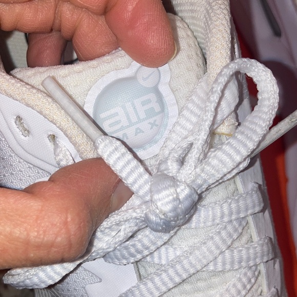 WORN ONCE! Nike Air Max Nuaxis… white and silver - Picture 6 of 8